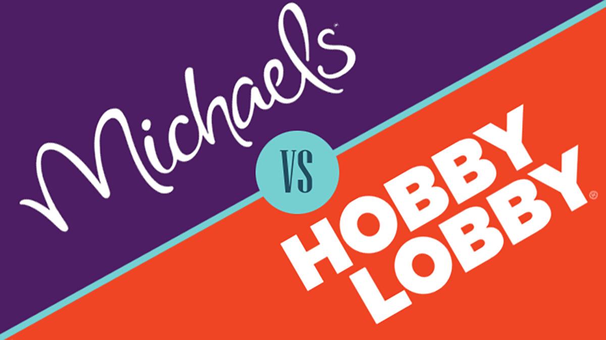 Michaels And Hobby Lobby Side-by-side Comparison
