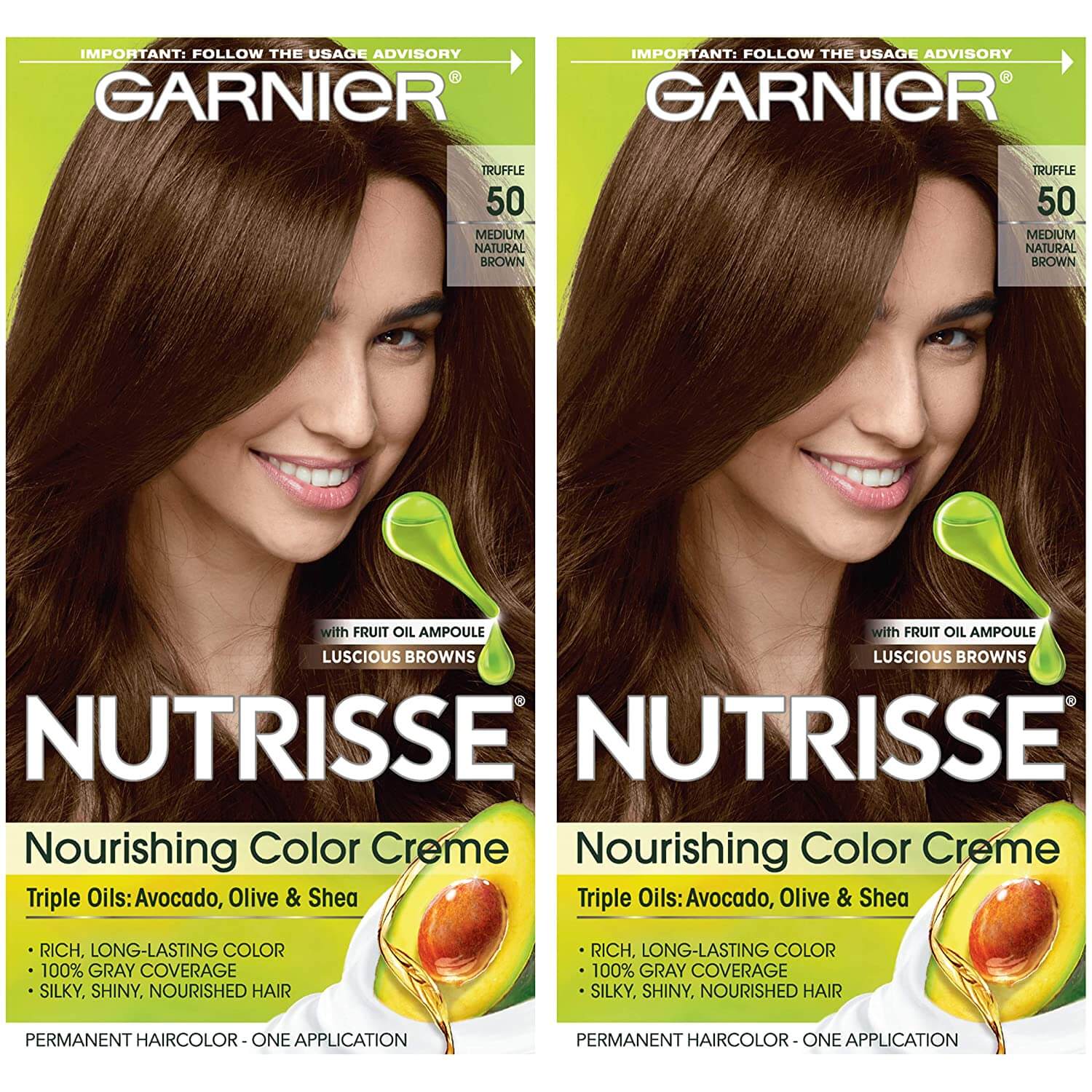 Garnier Nutrisse Nourishing Permanent Hair Color Cream - Natural Brown