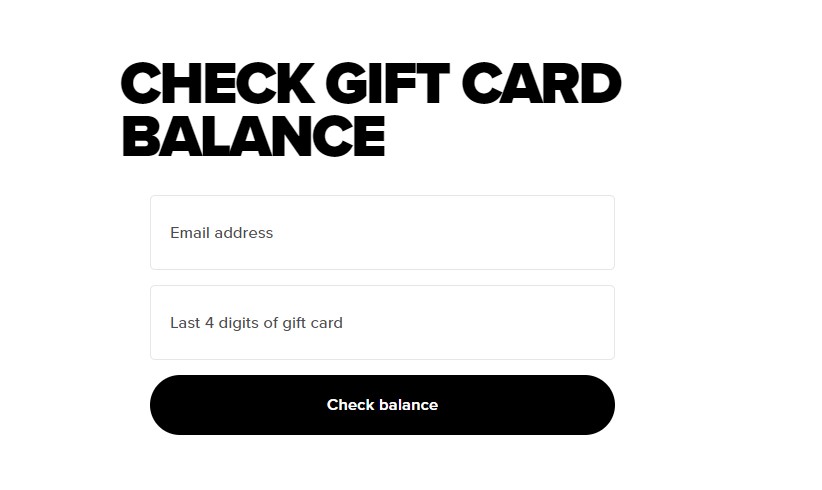 check gift card balance