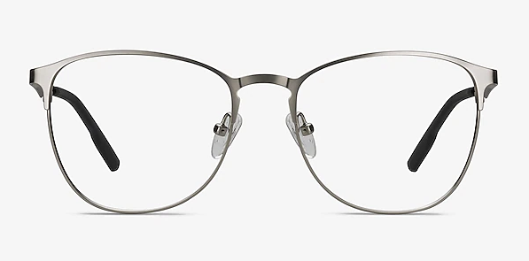 Ember Silver Metal Eyeglass Frames