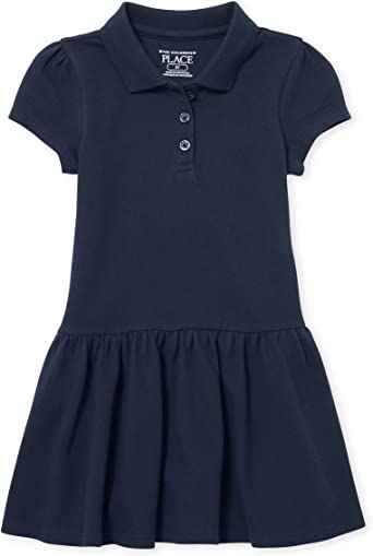 Toddler Girls Short Sleeve Picque Polo Dress