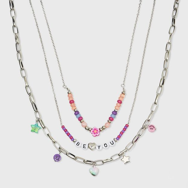Girls' 3pk 'Be You' Necklace Set