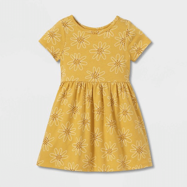 Toddler Girls' Tie-Dye Short Sleeve Dress
