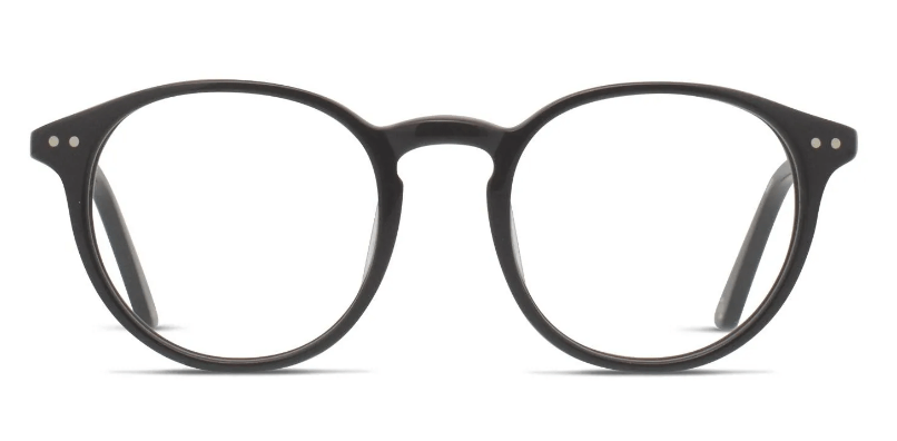 Muse Norris Shiny Black Circle Glasses
