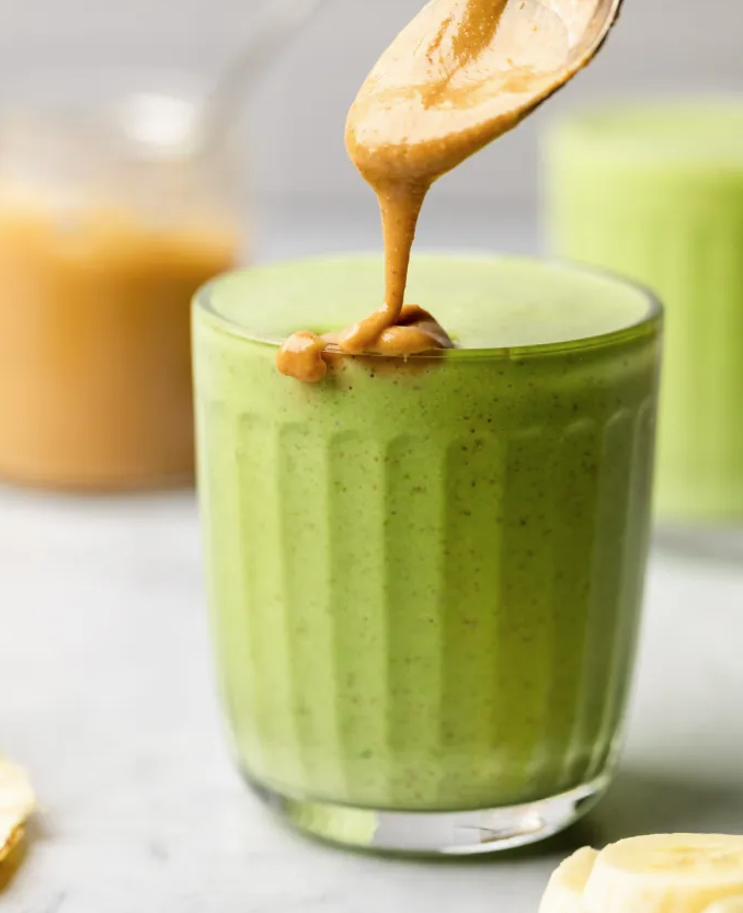 Banana Spinach Blended Smoothie For Toddlers