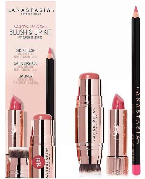 Coming Up Roses Blush & Lip Lipstick Gift Set 
