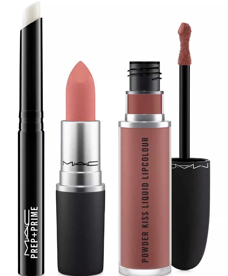 3-Pc. Prep + Powder Kiss Lip Set - Bold