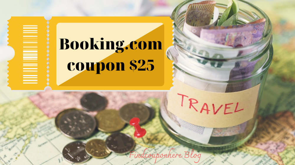 Booking.com coupon $25 - A glass bottle to save money