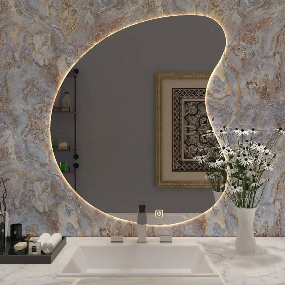 Clear Glass & Organic Shaped Mirrors
