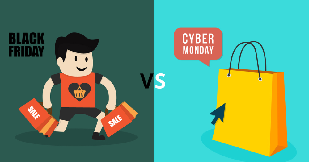 What is the difference between Black Friday and Cyber Monday?