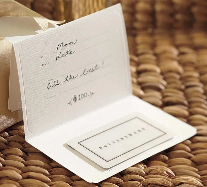 How to redeem your Pottery Barn gift card