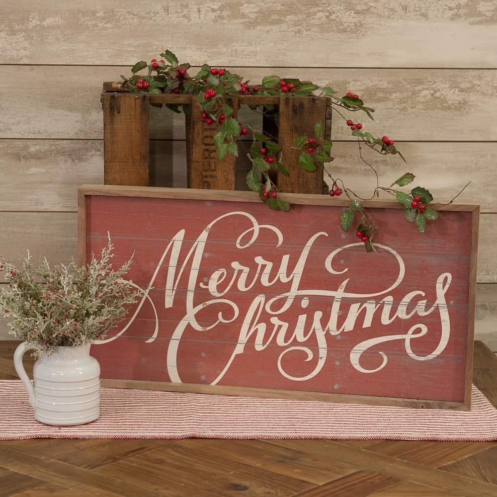 Wooden Christmas signs