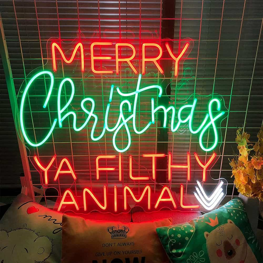 Christmas neon signs