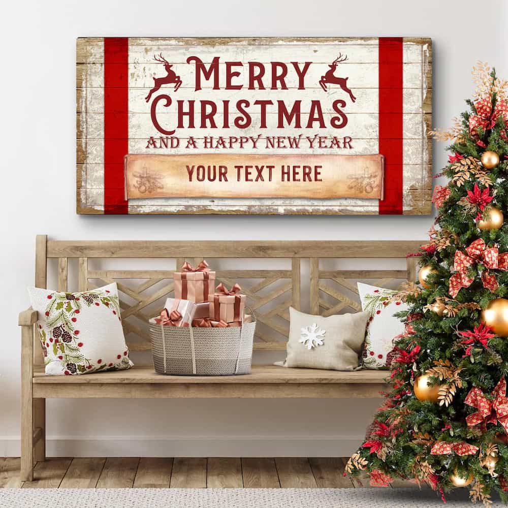 Tree and wreath farmhouse Christmas signs