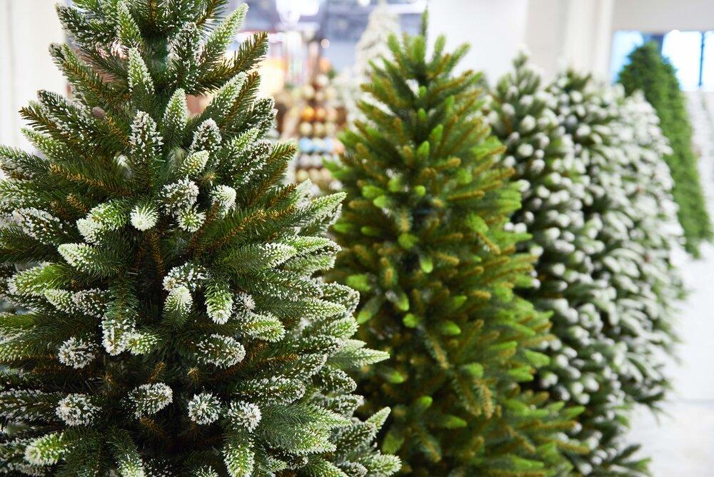 Frosted Christmas tree at Balsam Hill