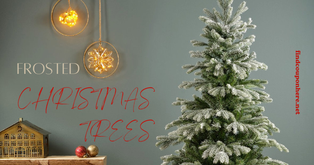 Brighten Up Your Living Room With An Affordable Frosted Christmas Tree