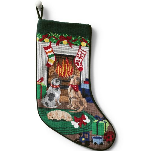 needlepoint stockings dogs fireplace - needlepoint christmas stockings 