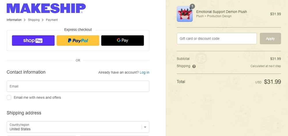 How to redeem a Makeship discount code