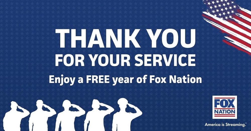 FOX Nation promo code for military