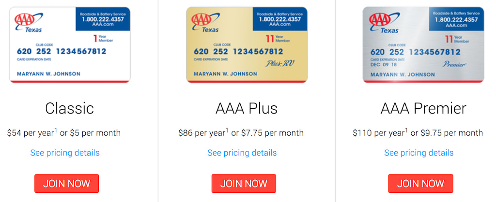 How much does AAA Plus vs Premier cost?