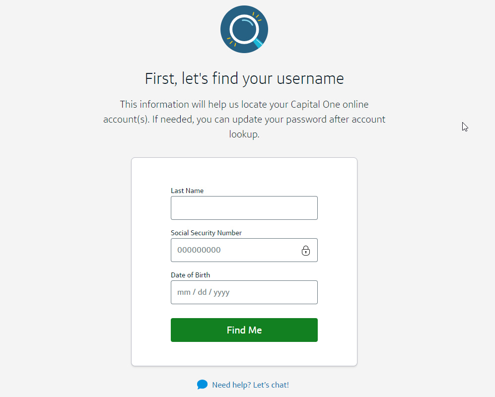 What to do when I forgetting username or password?