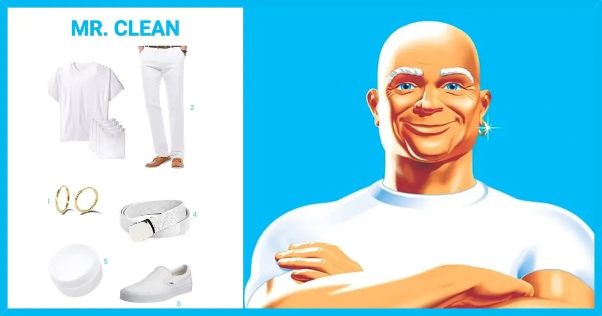 How do make Mr Clean costume?